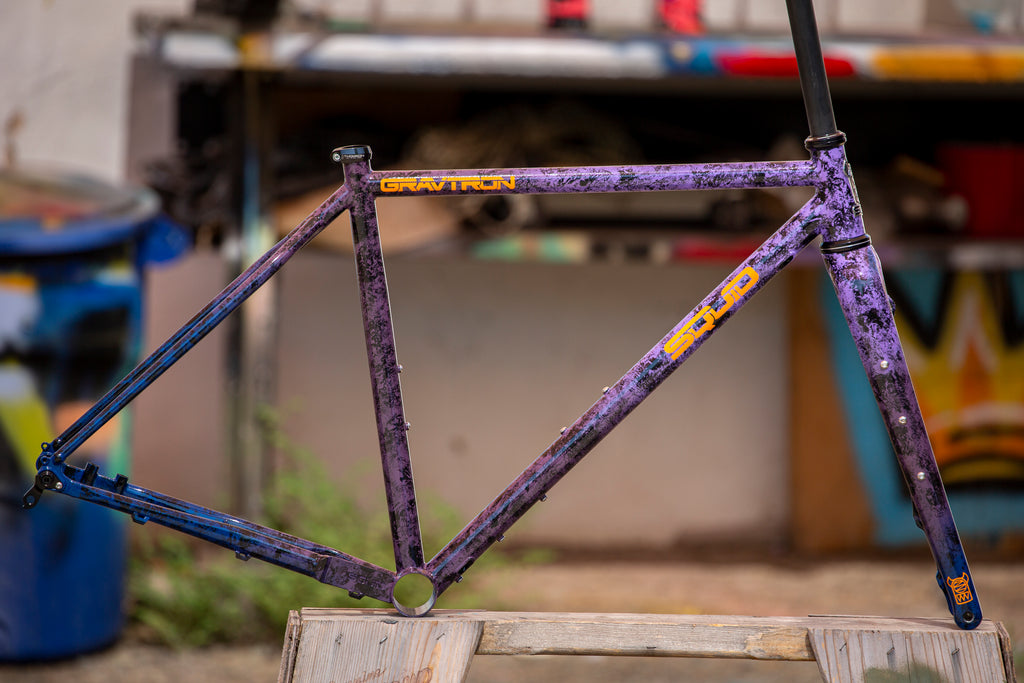 Purple Fade Marble Gravtron Squid Bikes